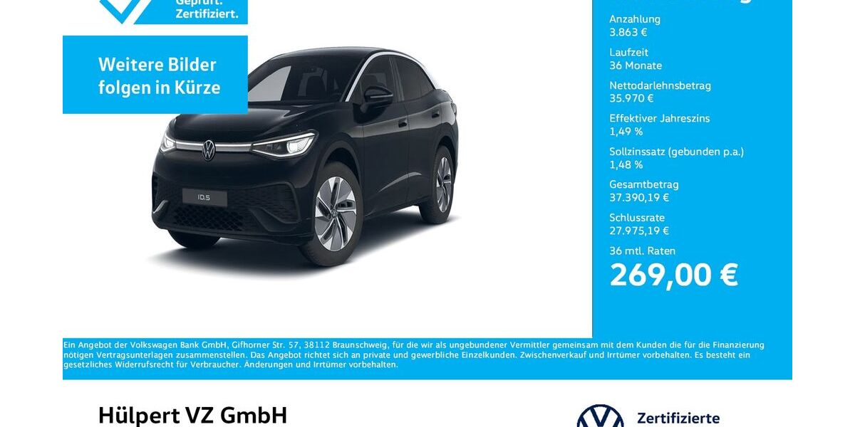 VW ID.5 7.629 km 39.577 &euro; Dortmund 44141