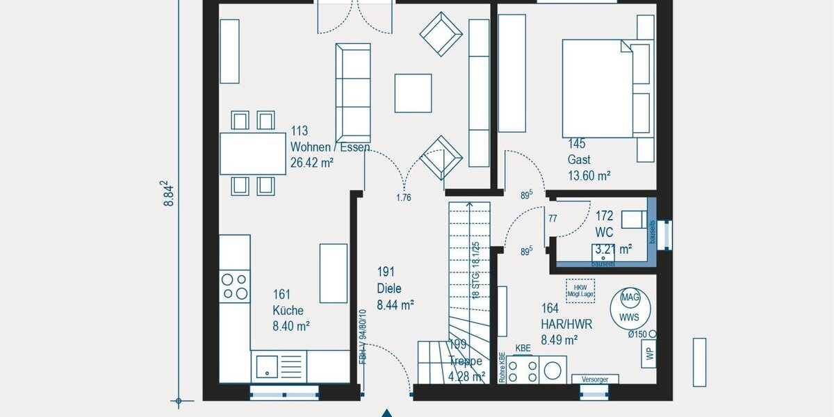 Individuelles Traumhaus gestalten - Flexible Planung und hohe Qualität mit allkauf - Pure 6 - Einfamilienhaus Ennepetal | Angebot:27334603
