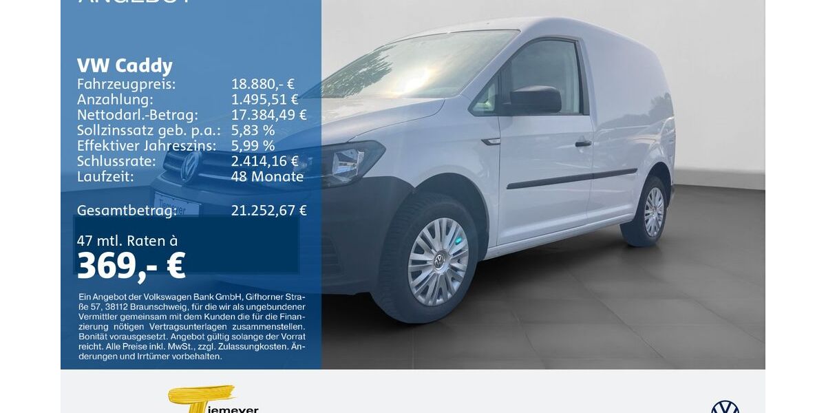 VW Caddy 34.845 km 18.880 &euro; Bochum 44892