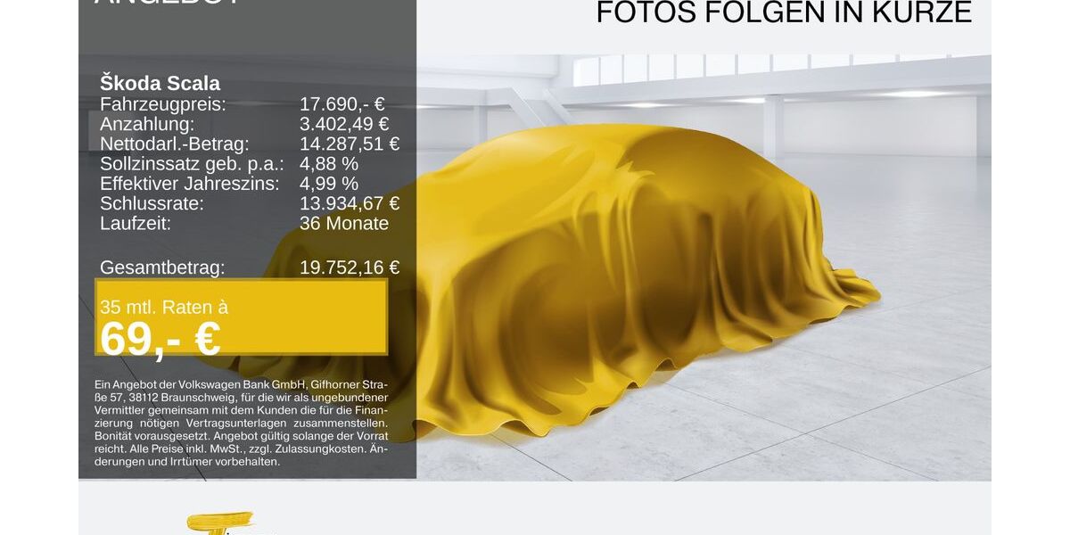 Skoda Scala 21.800 km 17.690 &euro; Oberhausen 46047