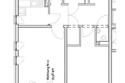 Wohnung Ennepetal Voerde - 2 Zimmer, 61 m&sup2;, 500&euro; | Angebot:26819799