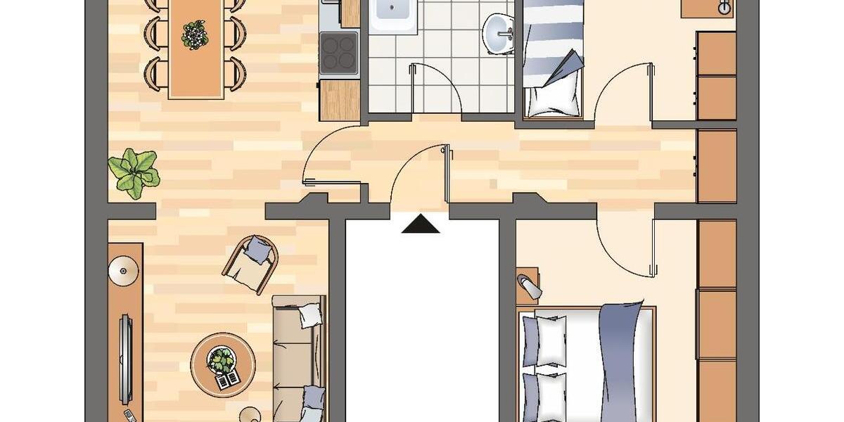 Etagenwohnung Dortmund Hombruch - 3 Zimmer, 71 m&sup2;, 539&euro; | Angebot:24508383