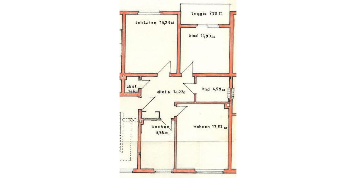 Etagenwohnung Gelsenkirchen Erle - 3.5 Zimmer, 76 m&sup2;, 500&euro; | Angebot:25882806
