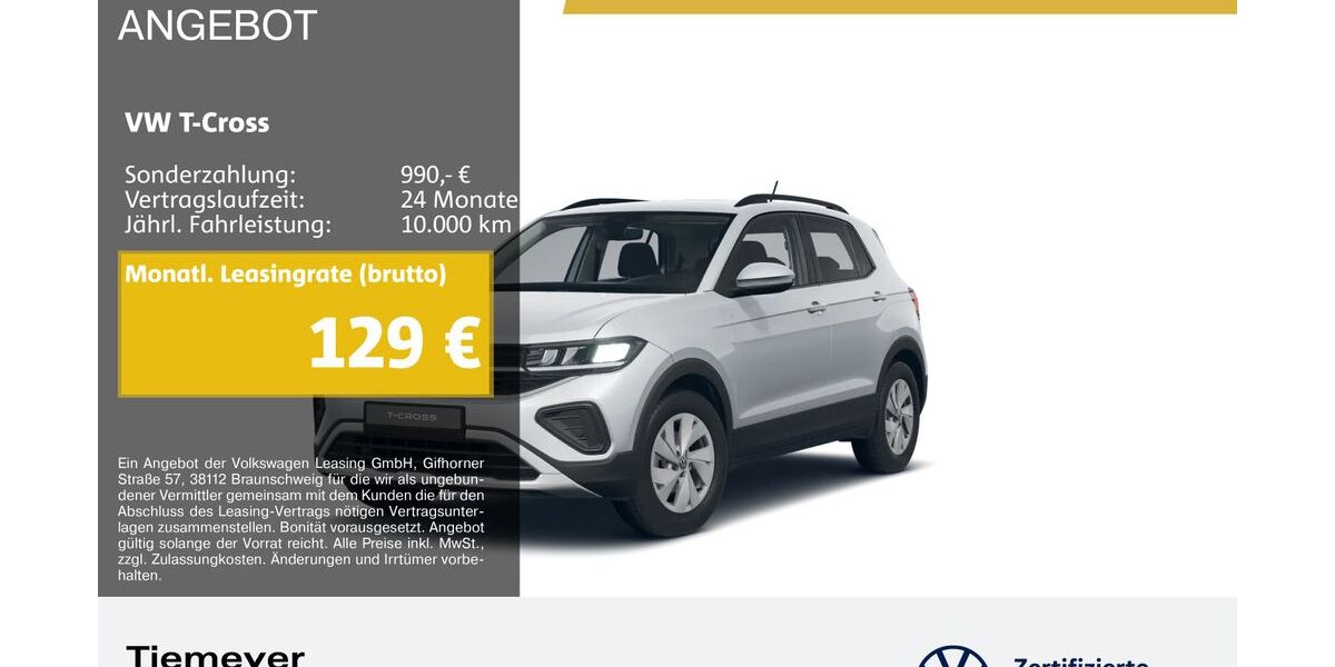 VW T-Cross 3.136 km 20.690 &euro; Bochum 44892