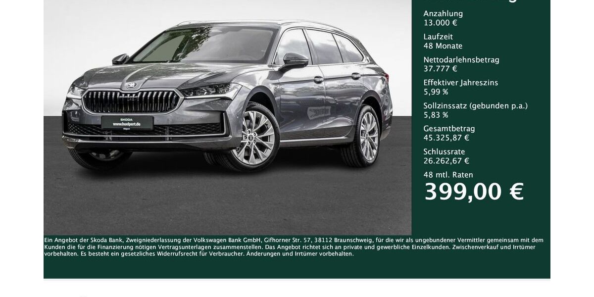 Skoda Superb 16.209 km 50.777 &euro; Dortmund 44269