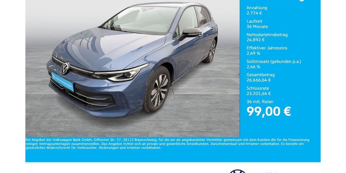 VW Golf 18.655 km 26.888 &euro; Dortmund 44141