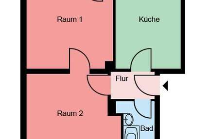 Wohnung Castrop-Rauxel Rauxel - 2 Zimmer, 52 m&sup2;, 459&euro; | Angebot:25768562