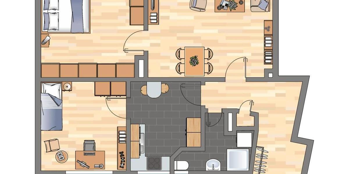 Etagenwohnung Dortmund Hörde - 3 Zimmer, 74 m&sup2;, 654&euro; | Angebot:25252388