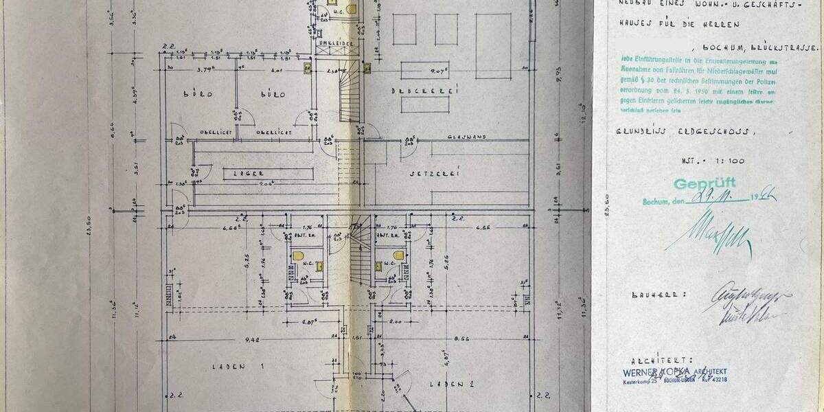 Gewerbeobjekt Bochum Innenstadt - 2.100&euro; | Angebot:25726807