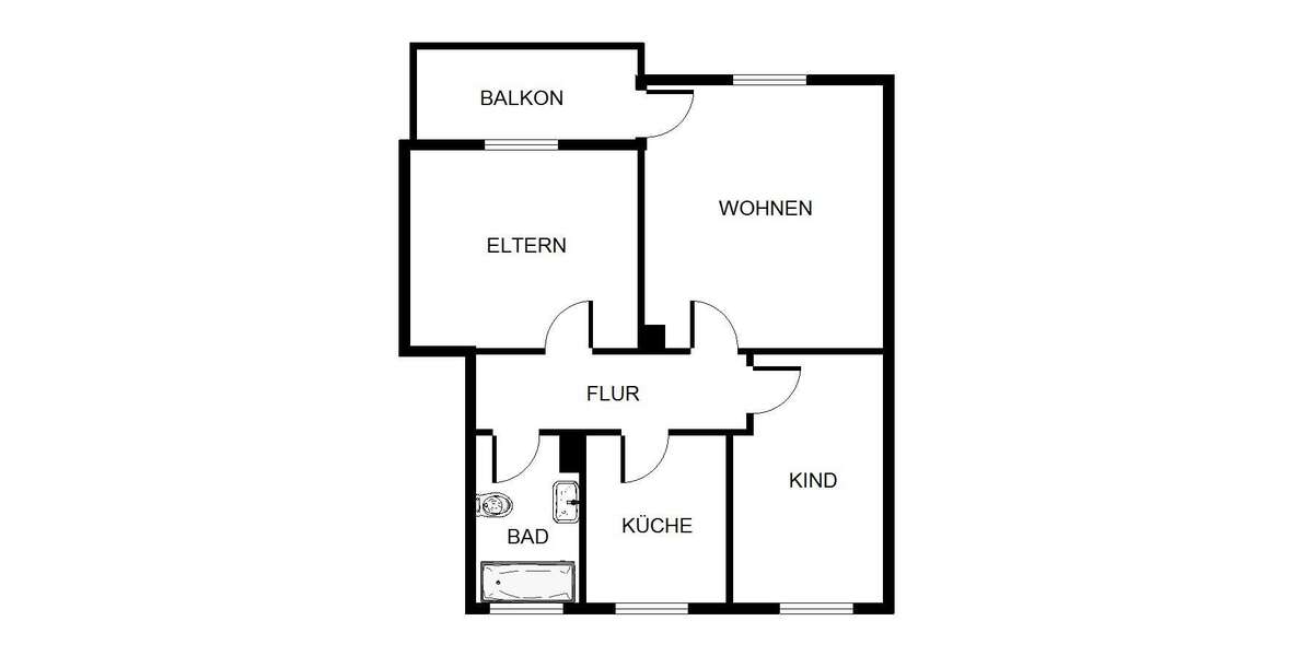 Etagenwohnung Gelsenkirchen Hassel - 3 Zimmer, 67 m&sup2;, 449&euro; | Angebot:25272573