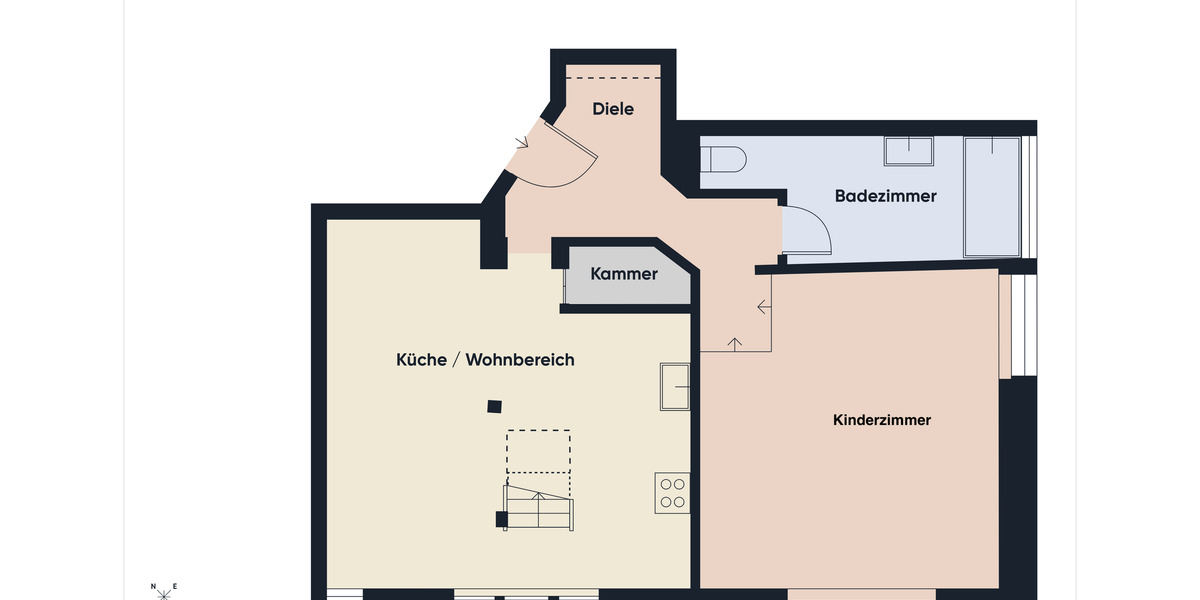 Etagenwohnung Hagen Hagen-Nord - 3 Zimmer, 98 m&sup2;, 610&euro; | Angebot:25901469