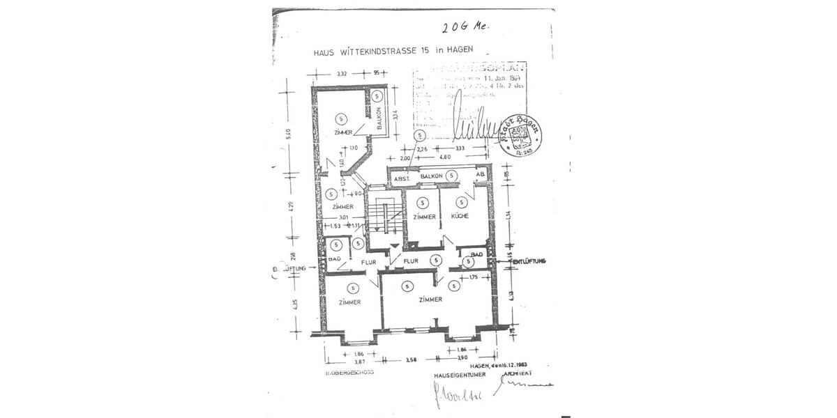Etagenwohnung Hagen Hagen-Mitte - 5 Zimmer, 130 m&sup2;, 210.000&euro; | Angebot:26605307
