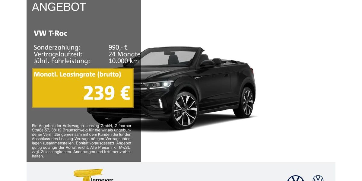 VW T-Roc 6.238 km 31.680 &euro; Marl 45770