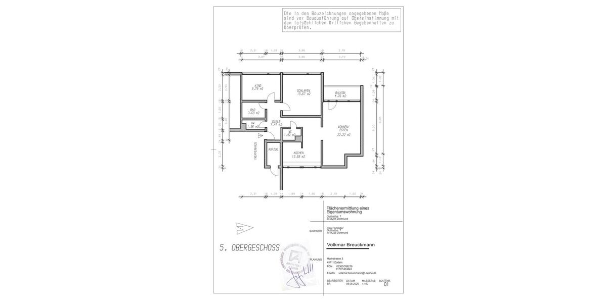 Etagenwohnung Dortmund Hombruch - 3 Zimmer, 83 m&sup2;, 780&euro; | Angebot:26447997