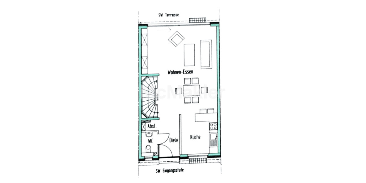 Reihenmittelhaus Bottrop Batenbrock - 5 Zimmer, 122 m&sup2;, 455.000&euro; | Angebot:26596015