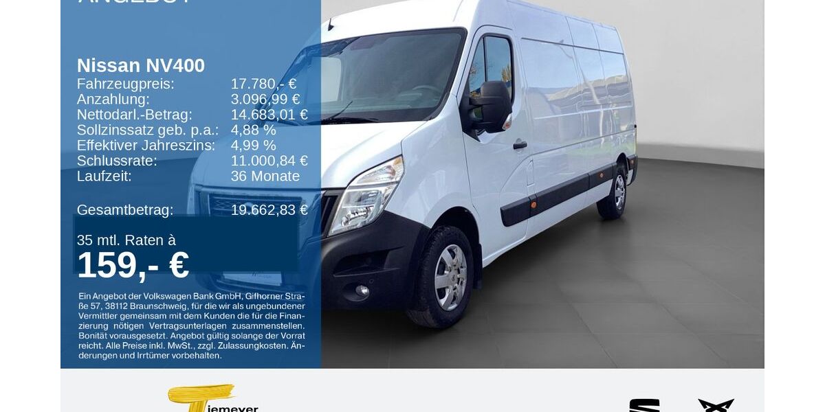 Nissan NV400 61.690 km 16.780 &euro; Gelsenkirchen OT Beckhausen 45899