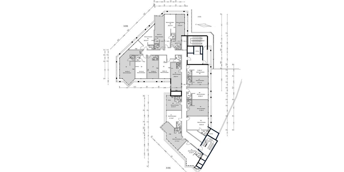 Etagenwohnung Dortmund Innenstadt West - 4.5 Zimmer, 128 m&sup2;, 1.400&euro; | Angebot:26439200