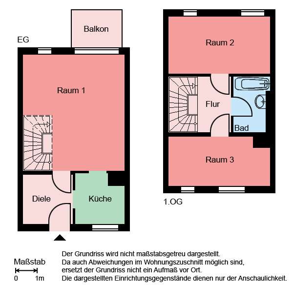 Etagenwohnung Herne Röhlinghausen - 3 Zimmer, 73 m&sup2;, 350&euro; | Angebot:26919581