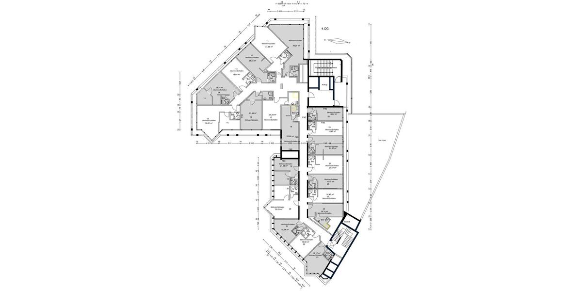Etagenwohnung Dortmund Innenstadt West - 4.5 Zimmer, 128 m&sup2;, 1.400&euro; | Angebot:26439200